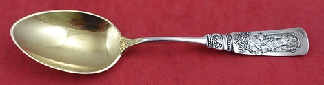 Teaspoon lady w/ tea GW 5 7/8